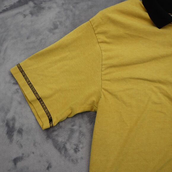 CH Sports Shirt Womens M Yellow Front Button Short Sleeve Pockets Collared Top - Picture 10 of 16
